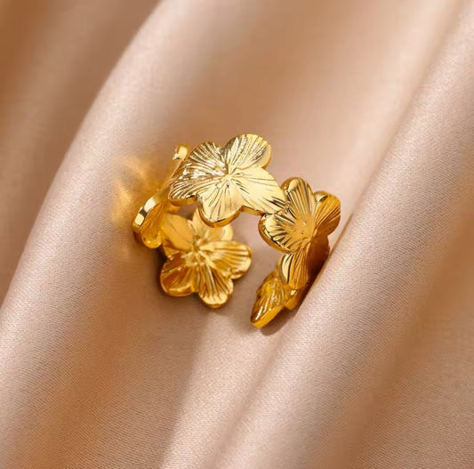 Floral Adjustable Ring - Artisan by Zaree