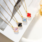 Crystal Clover Necklace