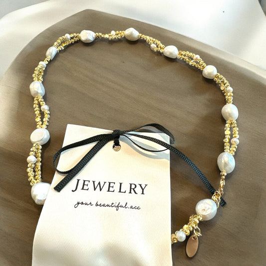 Freshwater Pearl Necklace - Artisan by Zaree