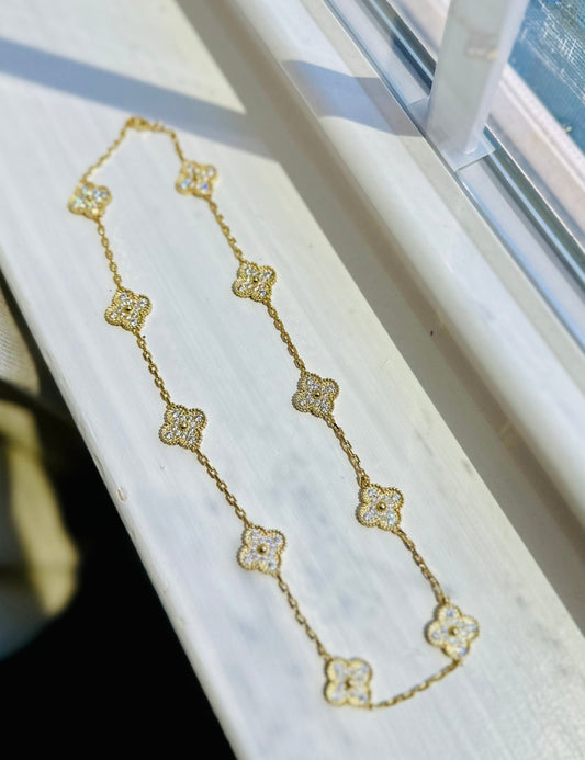 High Quality Gold Clover Necklace - Artisan by Zaree