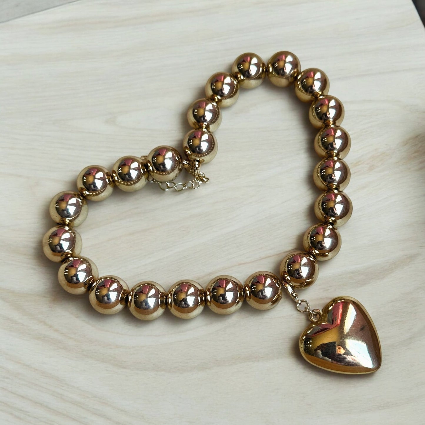 Beaded Heart Necklace - Artisan by Zaree