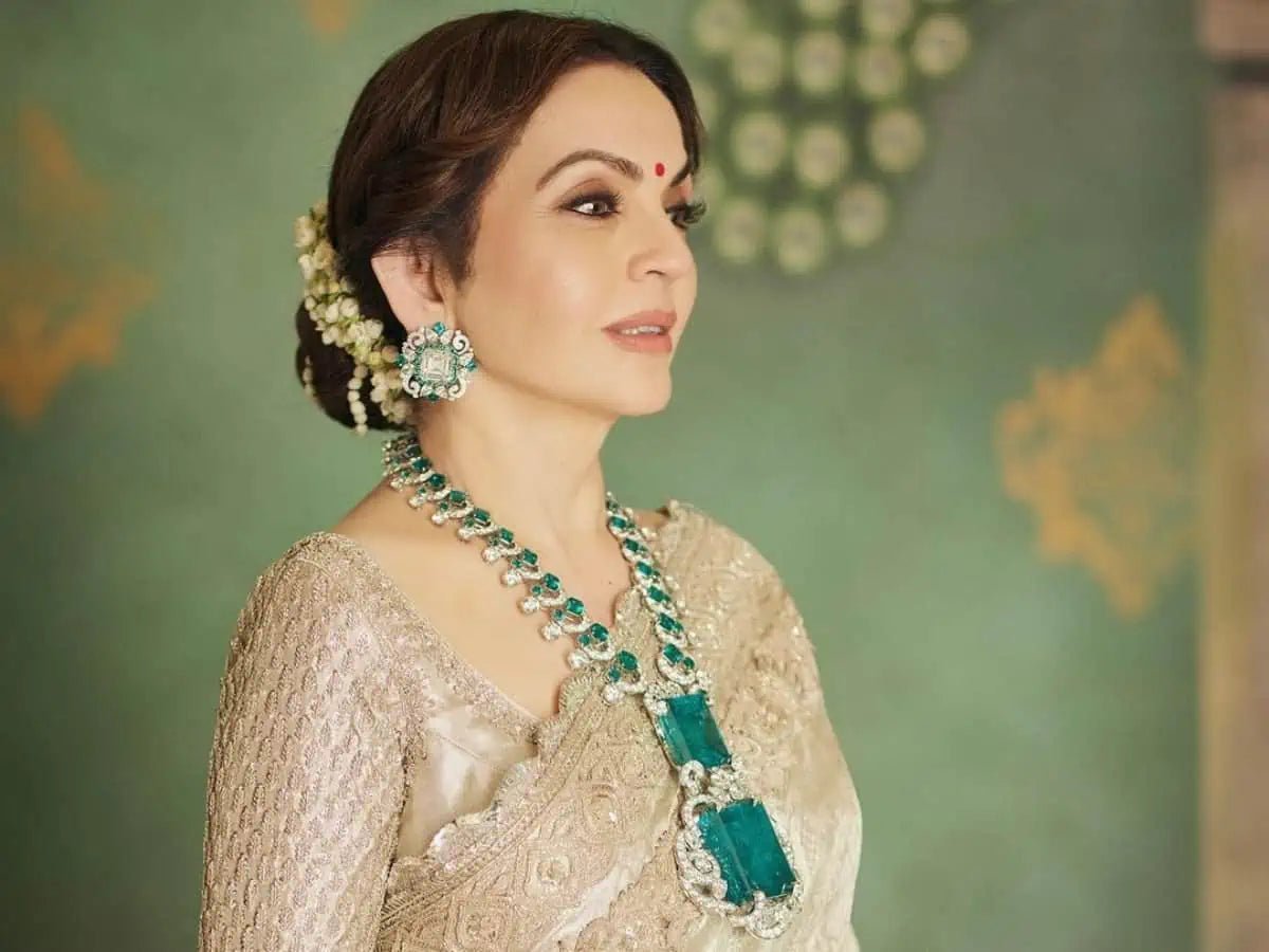 Nita Ambani Necklace in Golden Tones - Artisan by Zaree