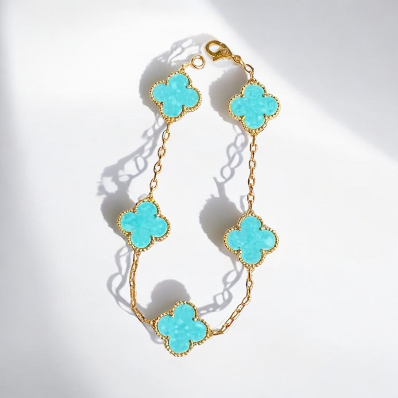 Turquoise Clover Bracelet