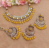 Mirror Necklace Set with Mangtikka - Artisan by Zaree