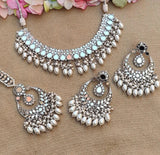 Mirror Necklace Set with Mangtikka - Artisan by Zaree