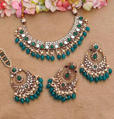 Mirror Necklace Set with Mangtikka - Artisan by Zaree